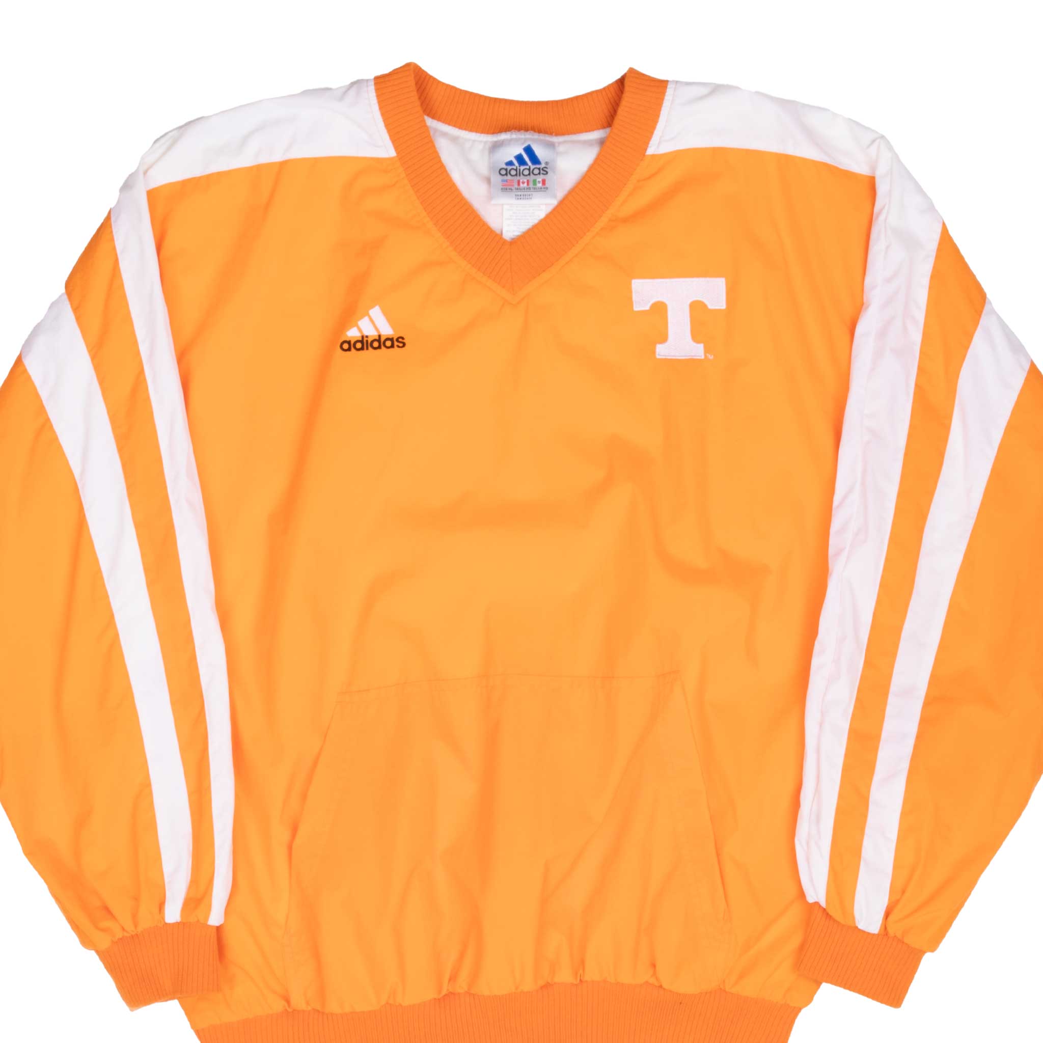 Vintage Ncaa Tennessee Volunteers Adidas Pullover Windbreaker Jacket 1990S Size XL