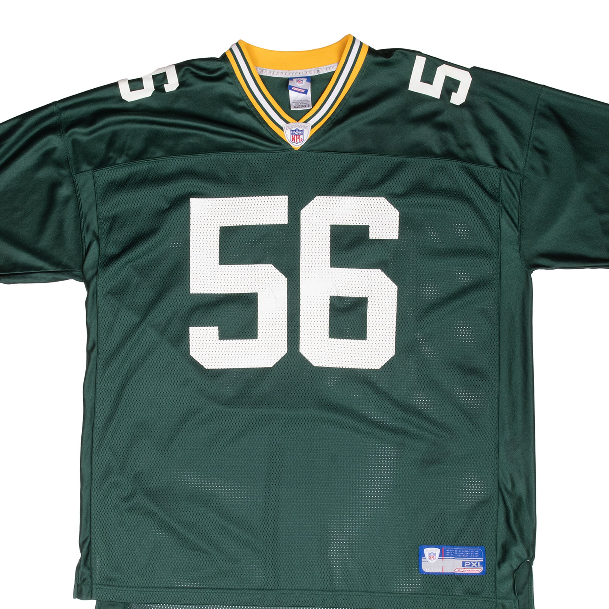 Vintage Nfl Green Bay Packers Barnett #56 Reebok Jersey 2000S Size 2XL