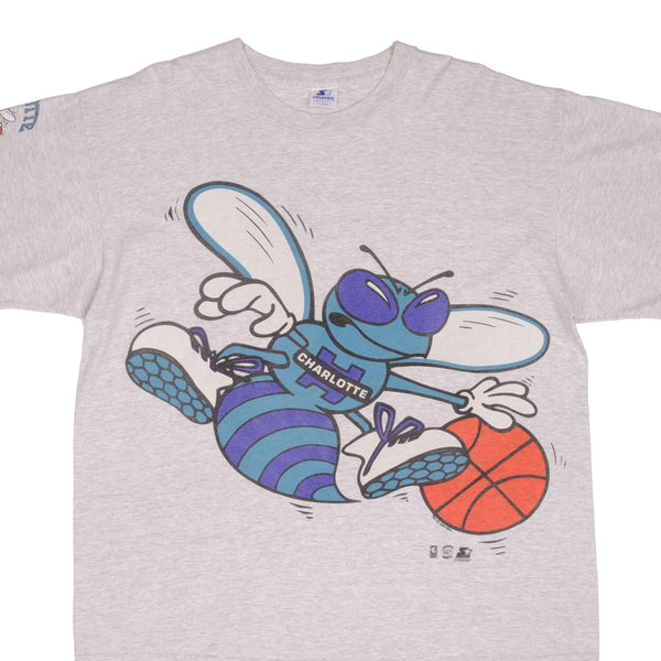 Vintage Nba Charlotte Hornets 1994 Starter Tee Shirt Size XL Made In Usa
