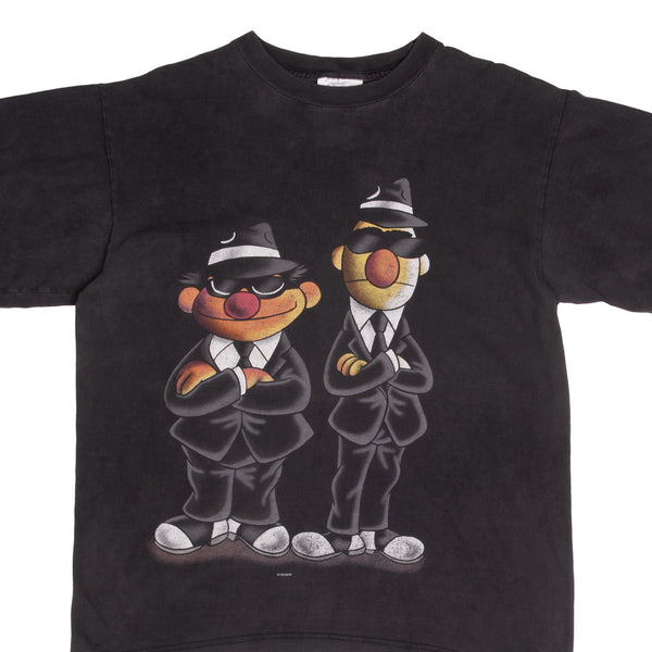 Vintage Sesame Street Bert And Ernie Secret Agents 1990S Tee Shirt Size Medium