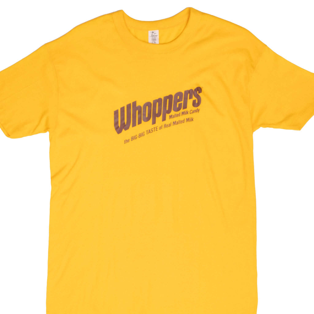 Vintage Whoopers Candy Yellow Tee Shirt 1980S Size Medium Made In Usa With Single Stitch Sleeves
