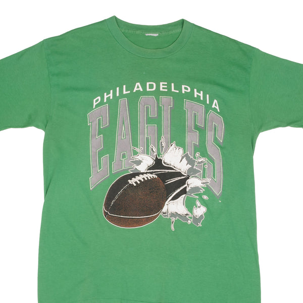 Vintage NFL Philadelphia Eagles 1980S Tee Shirt Size Large With Single Stitch Sleeves