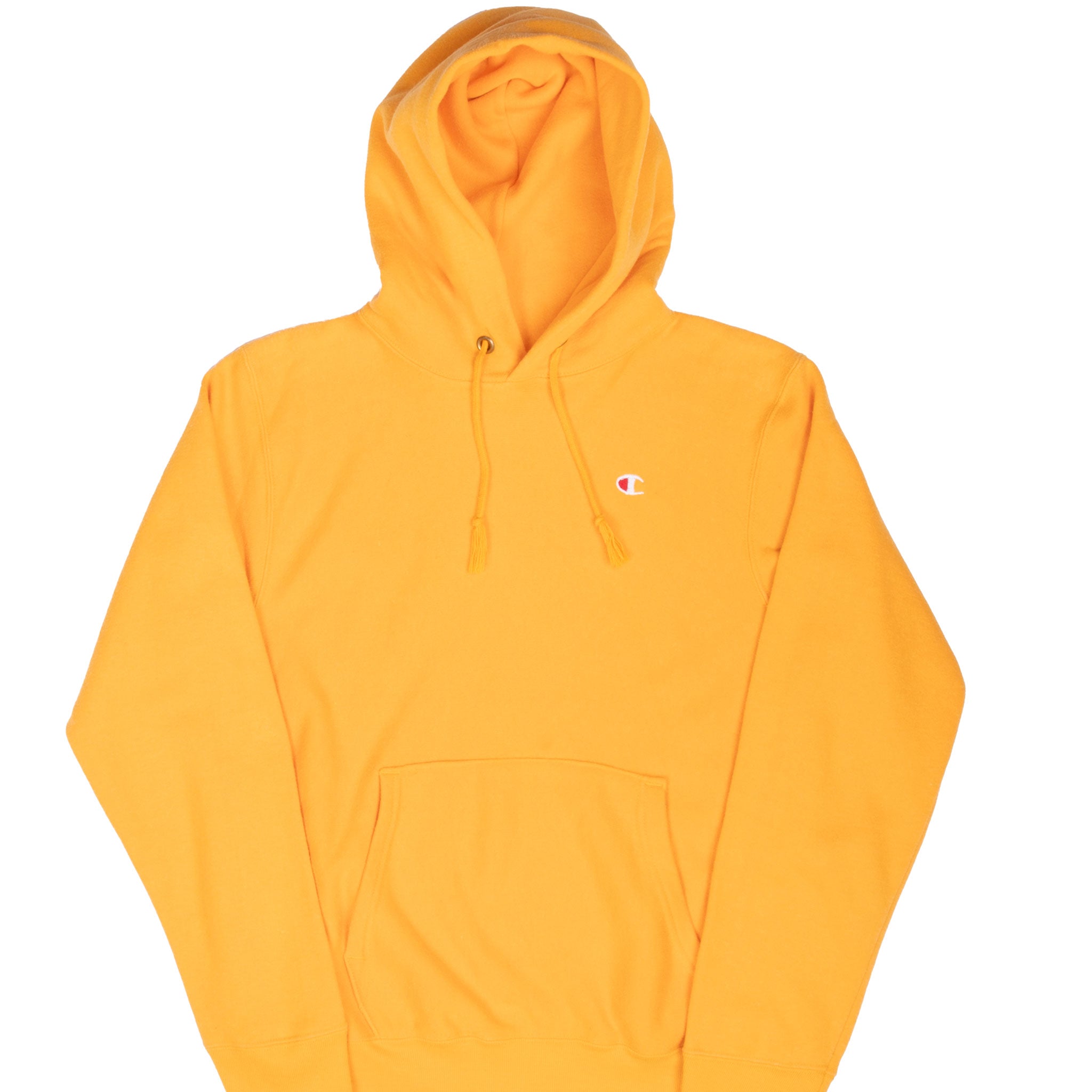 Vintage Champion Yellow Hoodie Sweatshirt Size Small 1980S Made In Usa