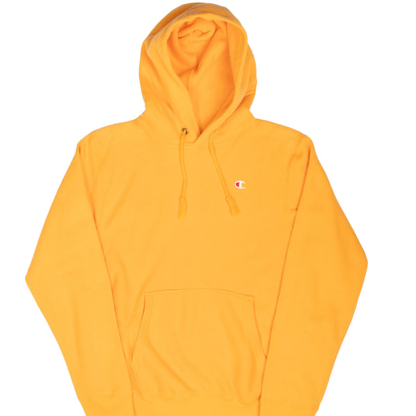 Vintage Champion Yellow Hoodie Sweatshirt Size Small 1980S Made In Usa