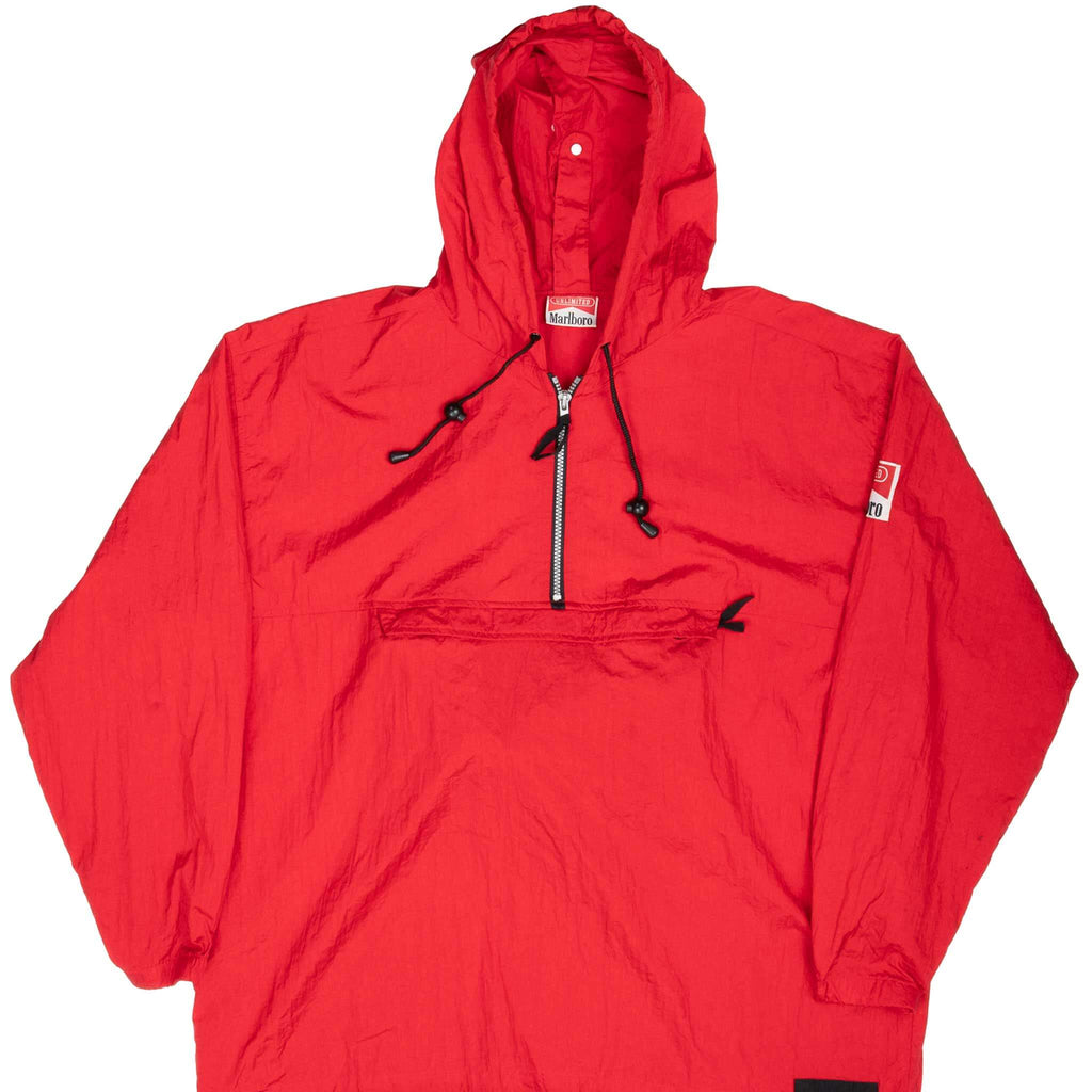 Vintage Marlboro Red Packable Windbreaker Jacket 1990S Size Medium