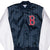 Vintage Mlb Boston Red Sox Satin Chalkline Bomber Jacket 1990S Size Large Made In Usa