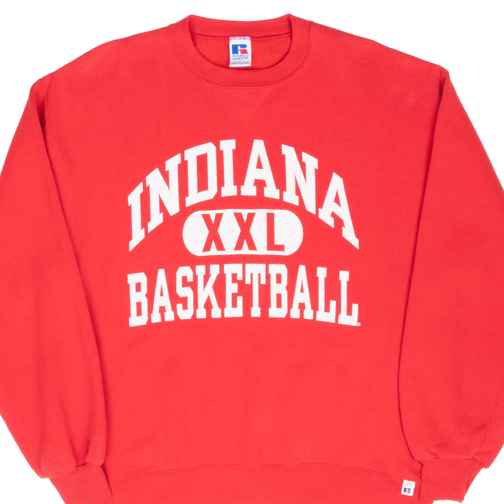 Vintage Ncaa Indiana University Basketball Russell Athletic Sweatshirt 1990S Size XL Made In Usa
