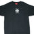 Front of black West Coast Choppers Top Fuel Team T-shirt with small chest print