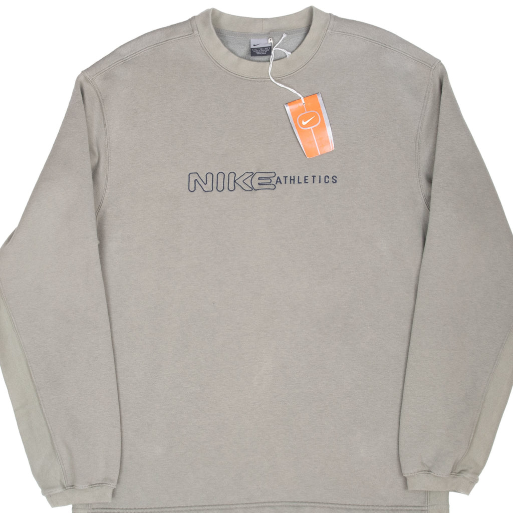 Vintage Nike Spellout Sage Green Sweatshirt 2000S Size XL