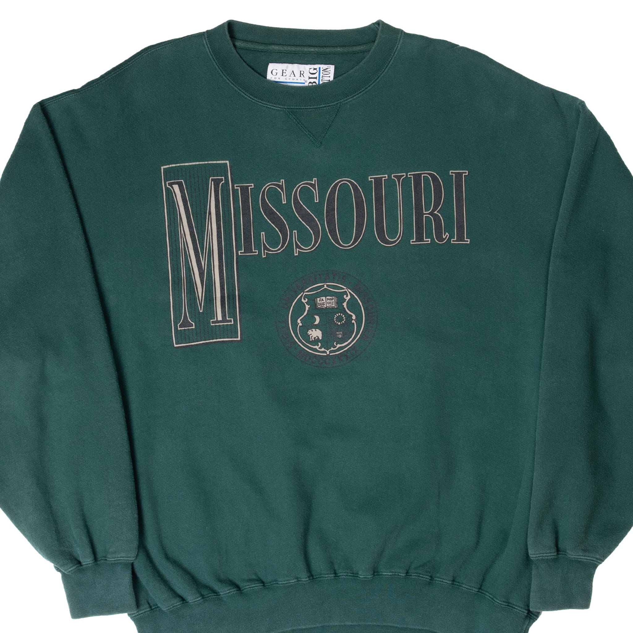 VINTAGE NCAA UNIVERSITY OF MISSOURI SWEATSHIRT 1990S XL
