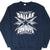 Front of navy Dallas Cowboys sweatshirt with white and gray star graphic
