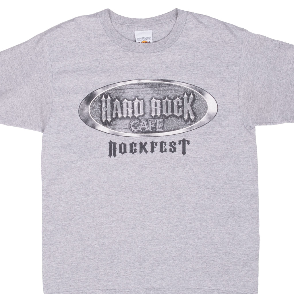 VINTAGE HARD ROCK CAFE ROCK FEST CHICAGO TEE SHIRT MEDIUM MADE IN USA