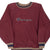 Vintage Champion Spellout Reverse Weave Burgundy Sweatshirt 1990S Size Large Made In Usa