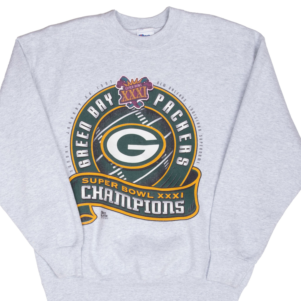 Vintage Nfl Green Bay Packers Superbowl Champions Sweatshirt 1997 Size Large Made In Usa