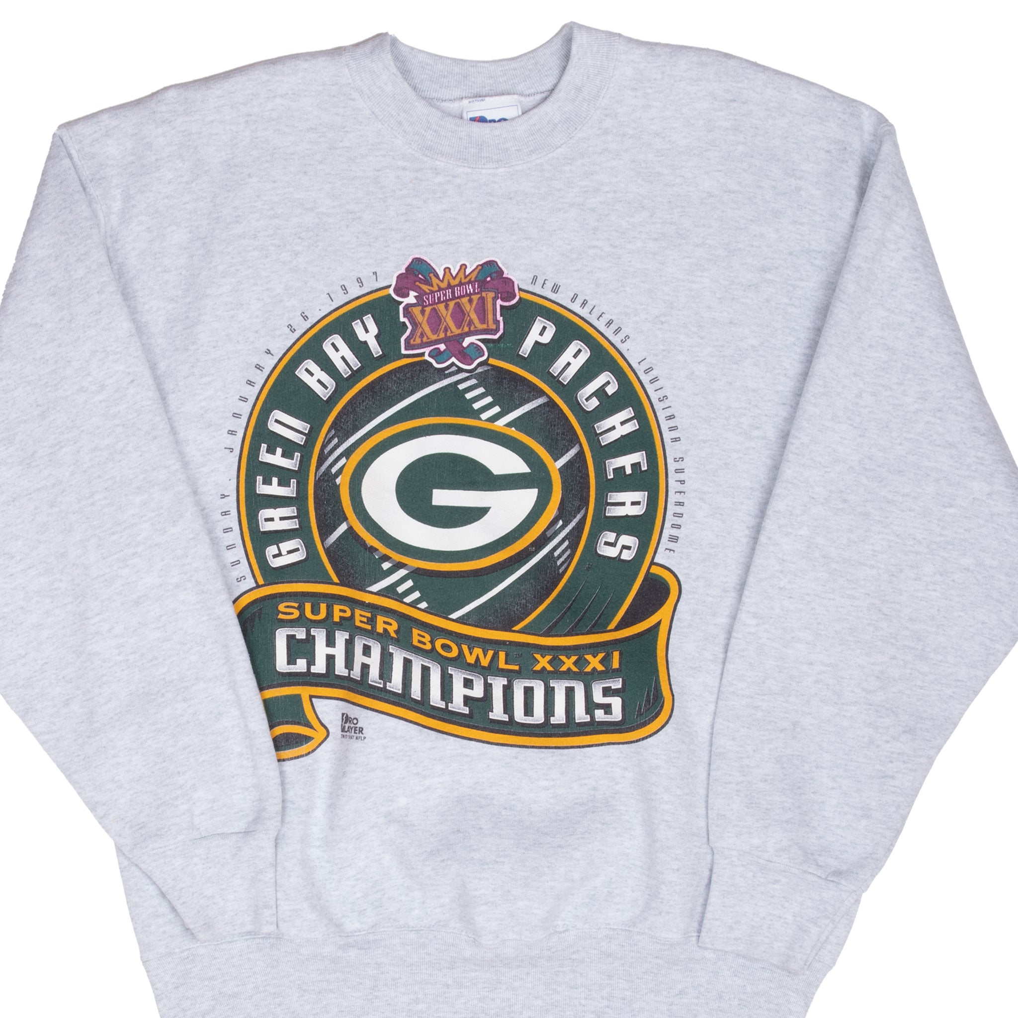 Vintage Nfl Green Bay Packers Superbowl Champions Sweatshirt 1997 Size Large Made In Usa
