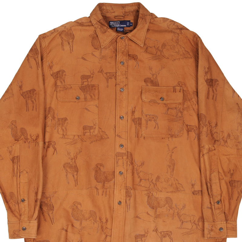Vintage Polo Ralph Lauren Suede Jacket 1990S Size XL