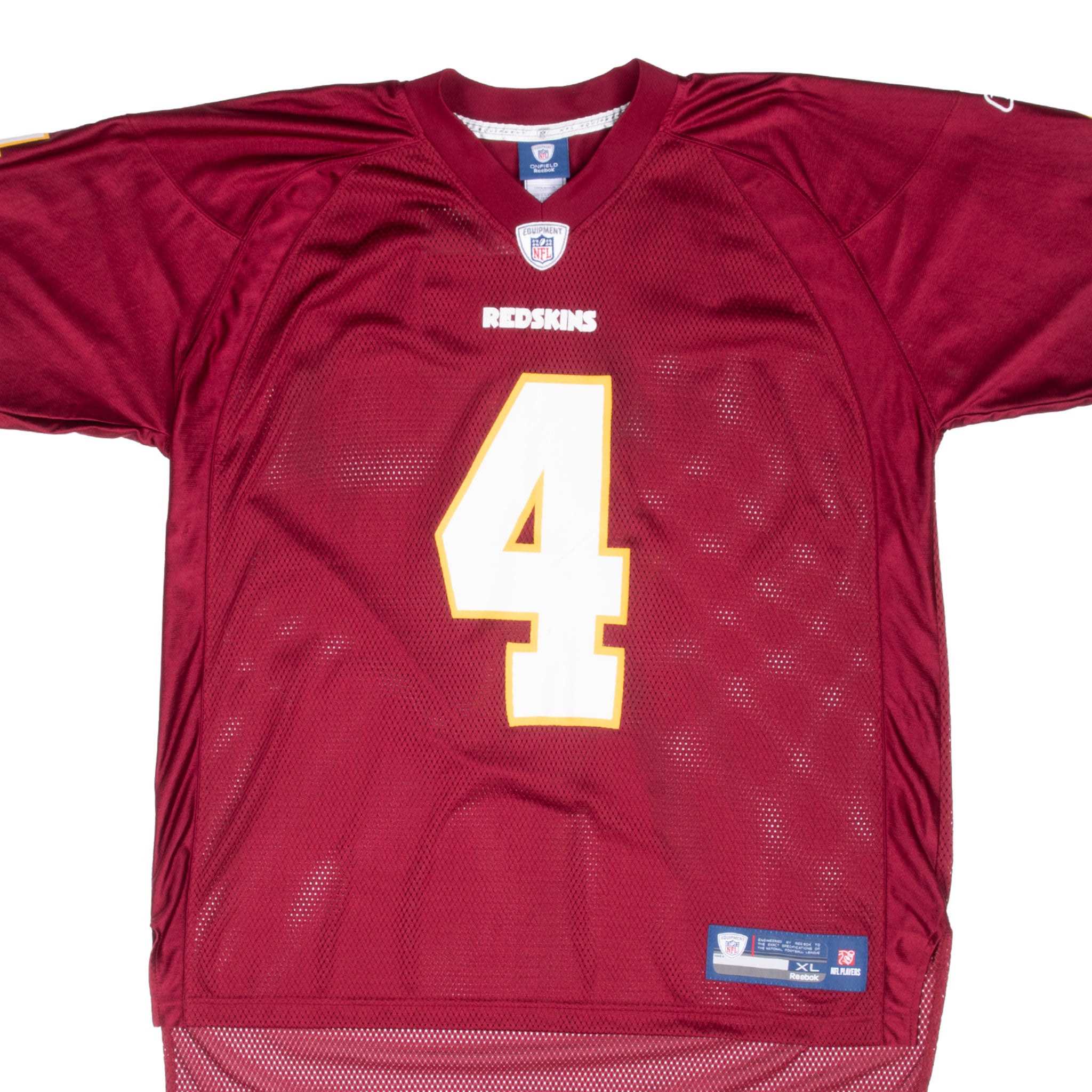 VINTAGE NFL WASHINGTON REDSKINS TWEEDY #4 REEBOK JERSEY 2000S XL DEADSTOCK