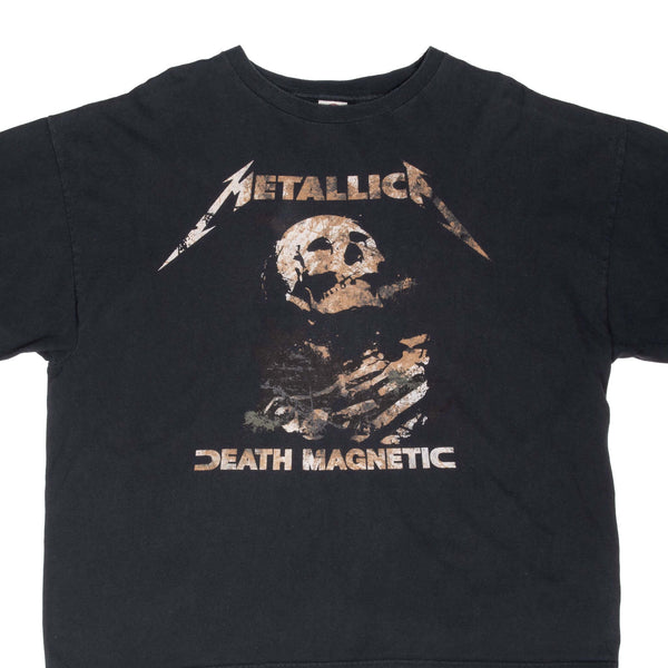 Vintage Metallica Death Magnetic World Tour 2000S Black Tee Shirt Size 2XL