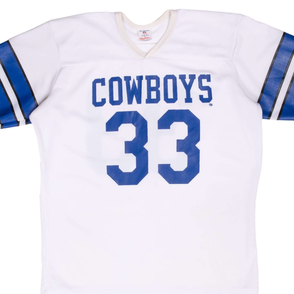 Vintage Nfl Dallas Cowboys #33 1980S Rawlings Jersey Size XL