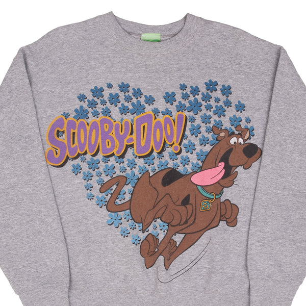 Vintage Scooby Doo Flower Grey Sweatshirt 1998 Size Large Made In USA