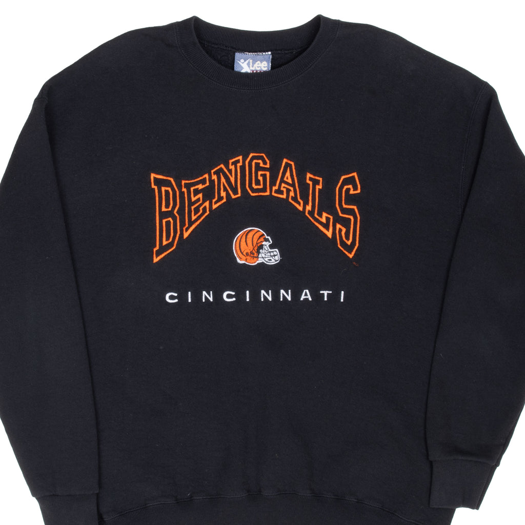 Vintage Nfl Cincinnati Bengals Embroidered Sweatshirt 1990S Size XL Made In Usa