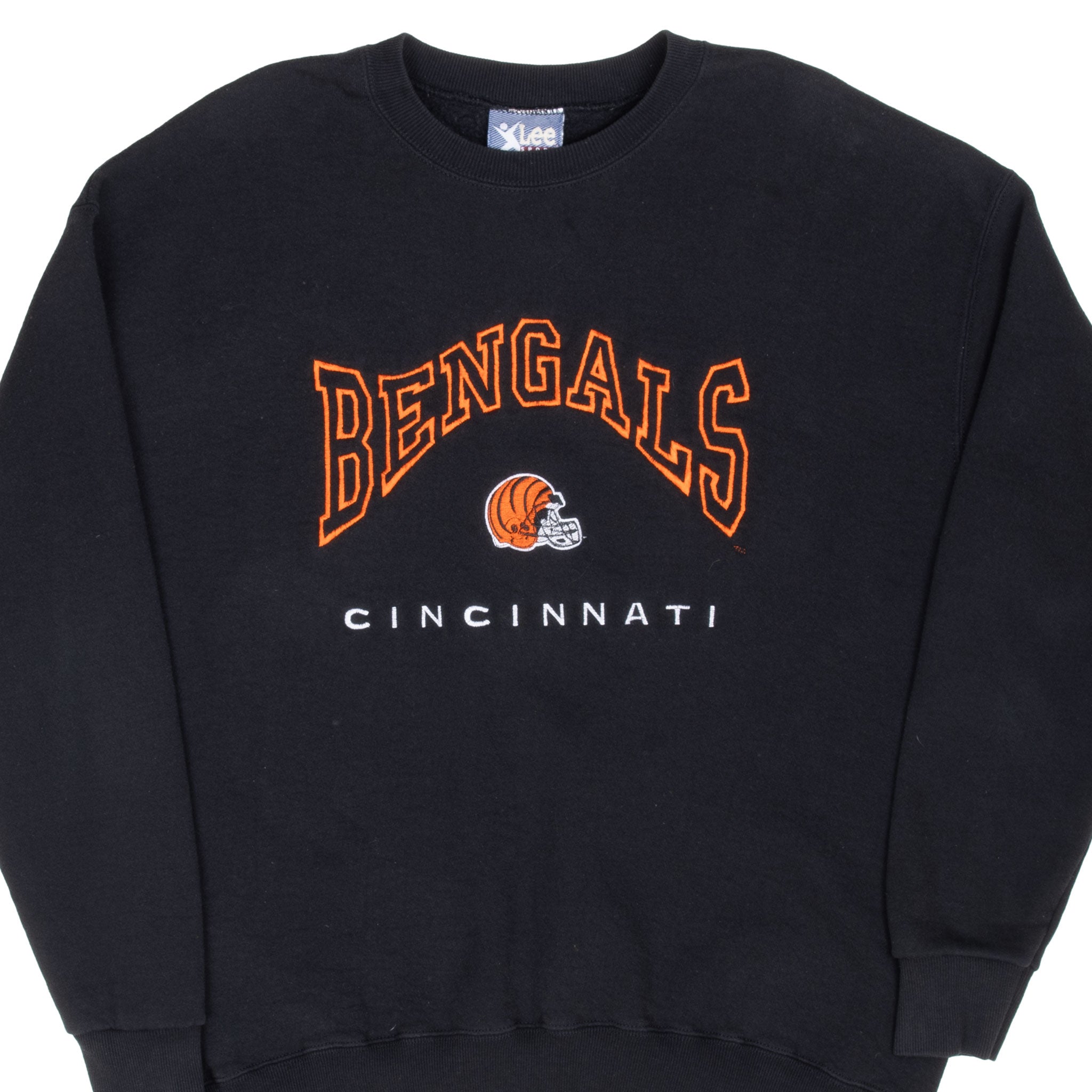 Vintage Nfl Cincinnati Bengals Embroidered Sweatshirt 1990S Size XL Made In Usa