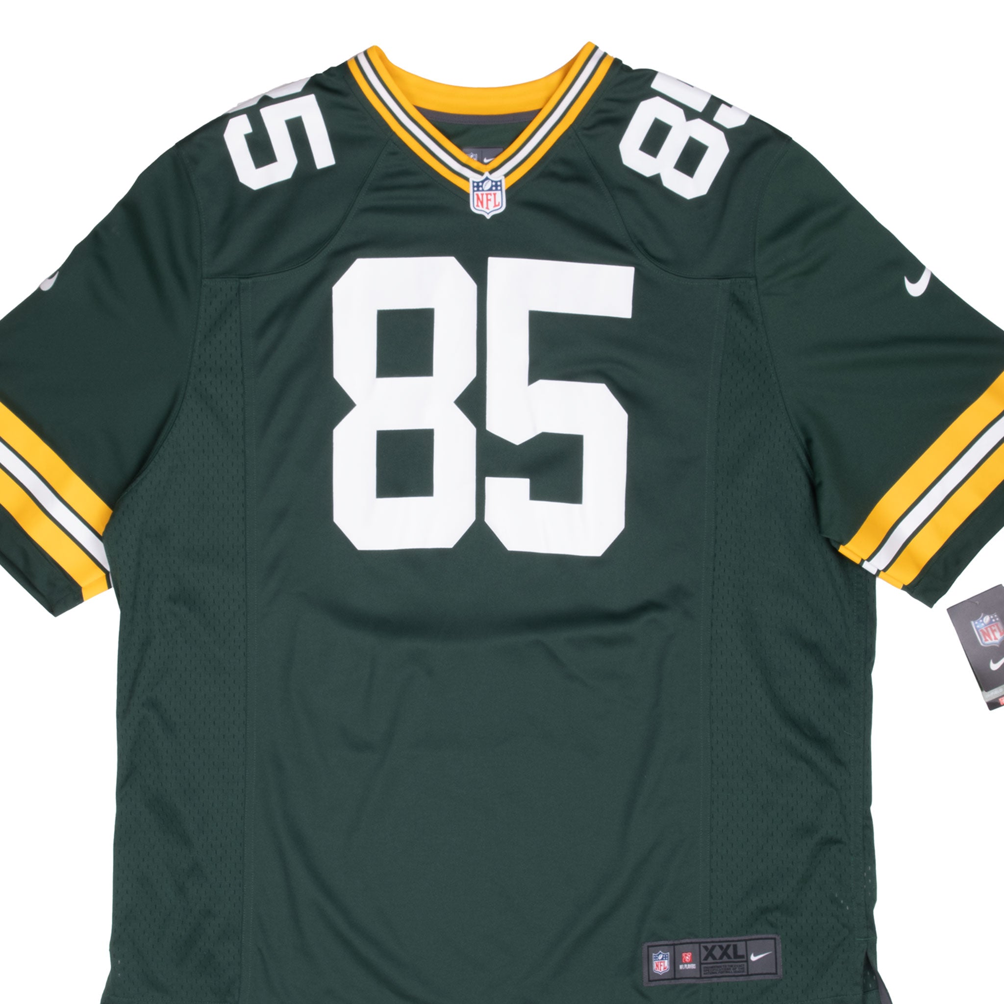 VINTAGE NFL GREEN BAY PACKERS JENNINGS #85 NIKE JERSEY 2XL DEADSTOCK
