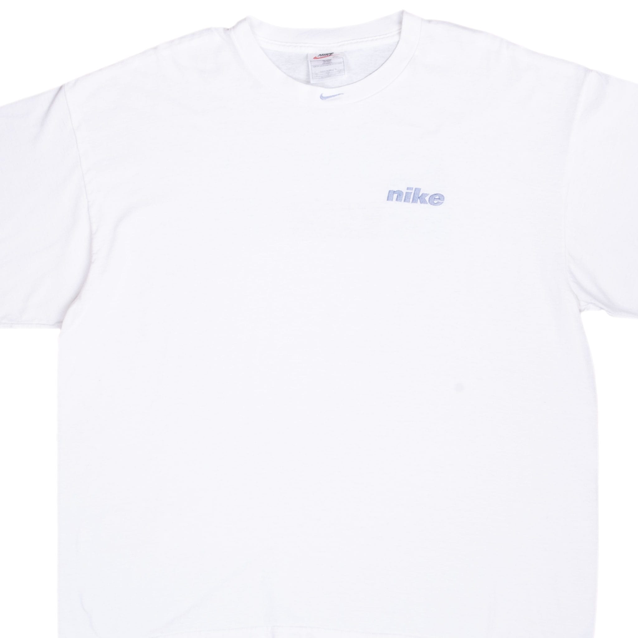Vintage Nike Center Swoosh White Tee Shirt Late 1990S Size Xl