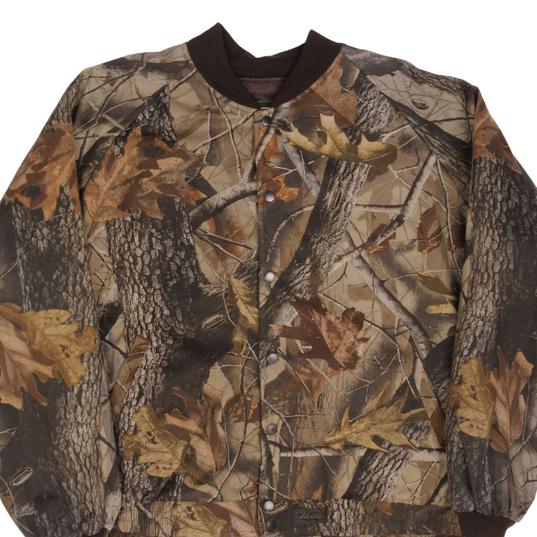 VINTAGE REALTREE HARDWOODS CAMO BOMBER JACKET SIZE XL