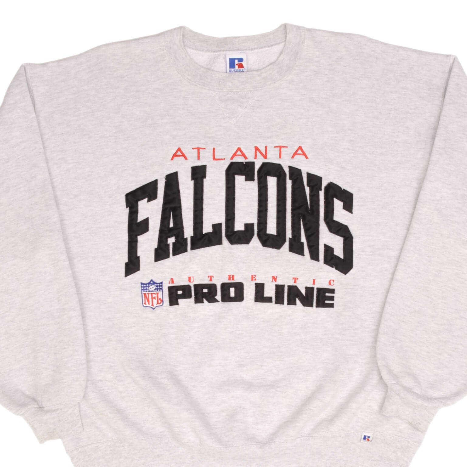 Vintage Nfl Atlanta Falcons 1990S Russell Grey Sweatshirt Size XL Made In USA