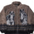 Vintage Animal Print Wild Horses Outback Fleece Jacket Size Large Deadstock