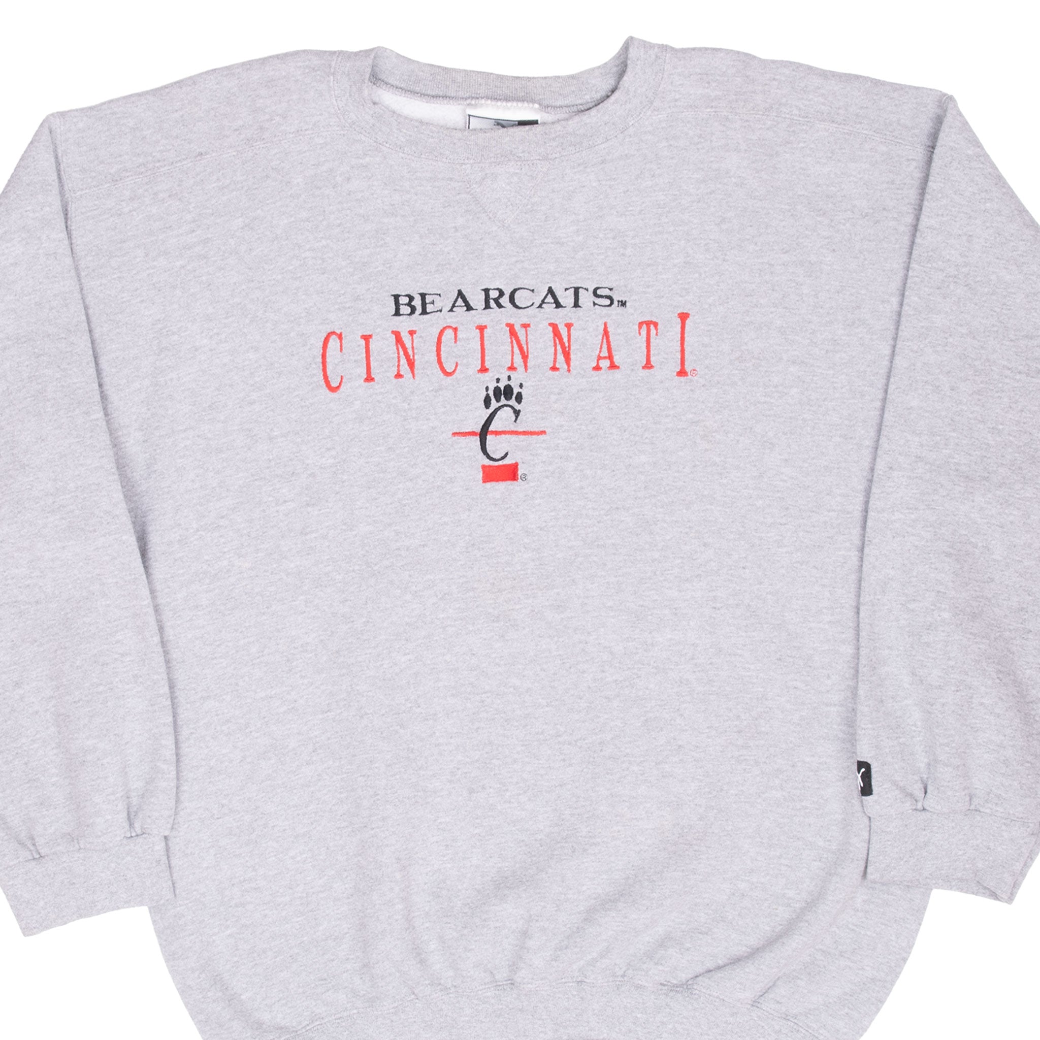 Vintage Ncaa Cincinnati Bearcats Embroidered Puma Sweatshirt 1990S Size XL