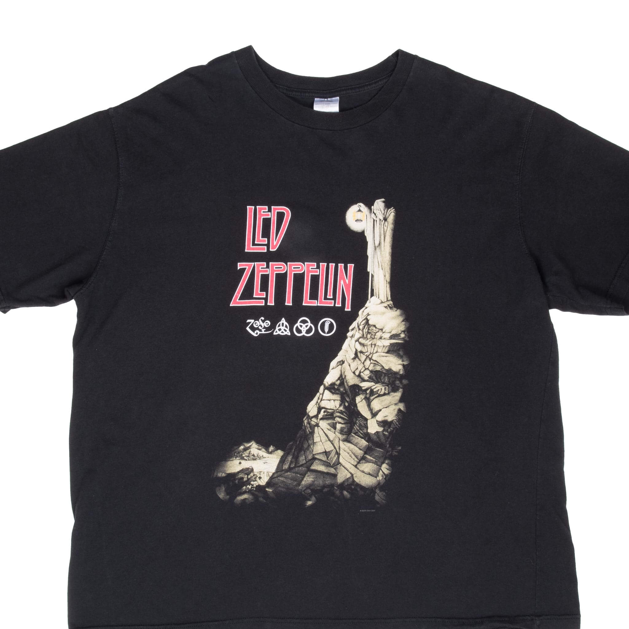 Vintage Led Zepplin 2001 Black Tee Shirt Size 2XL