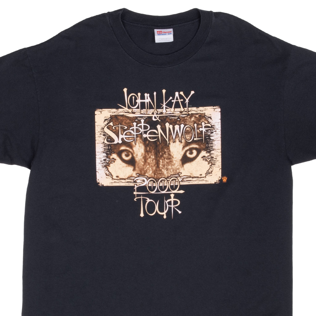 Vintage John Kay & Steppenwolf 2000 Tour Tee Shirt Size Xl