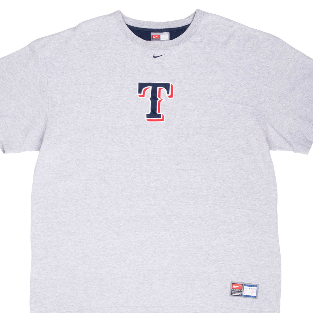 Vintage Nike Mlb Texas Ranger Embroidered Tee Shirt 1990S Size 2XL