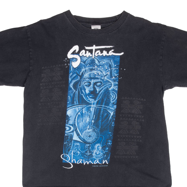 Vintage Santana Shaman Tour 2002 Tee Shirt Size Medium