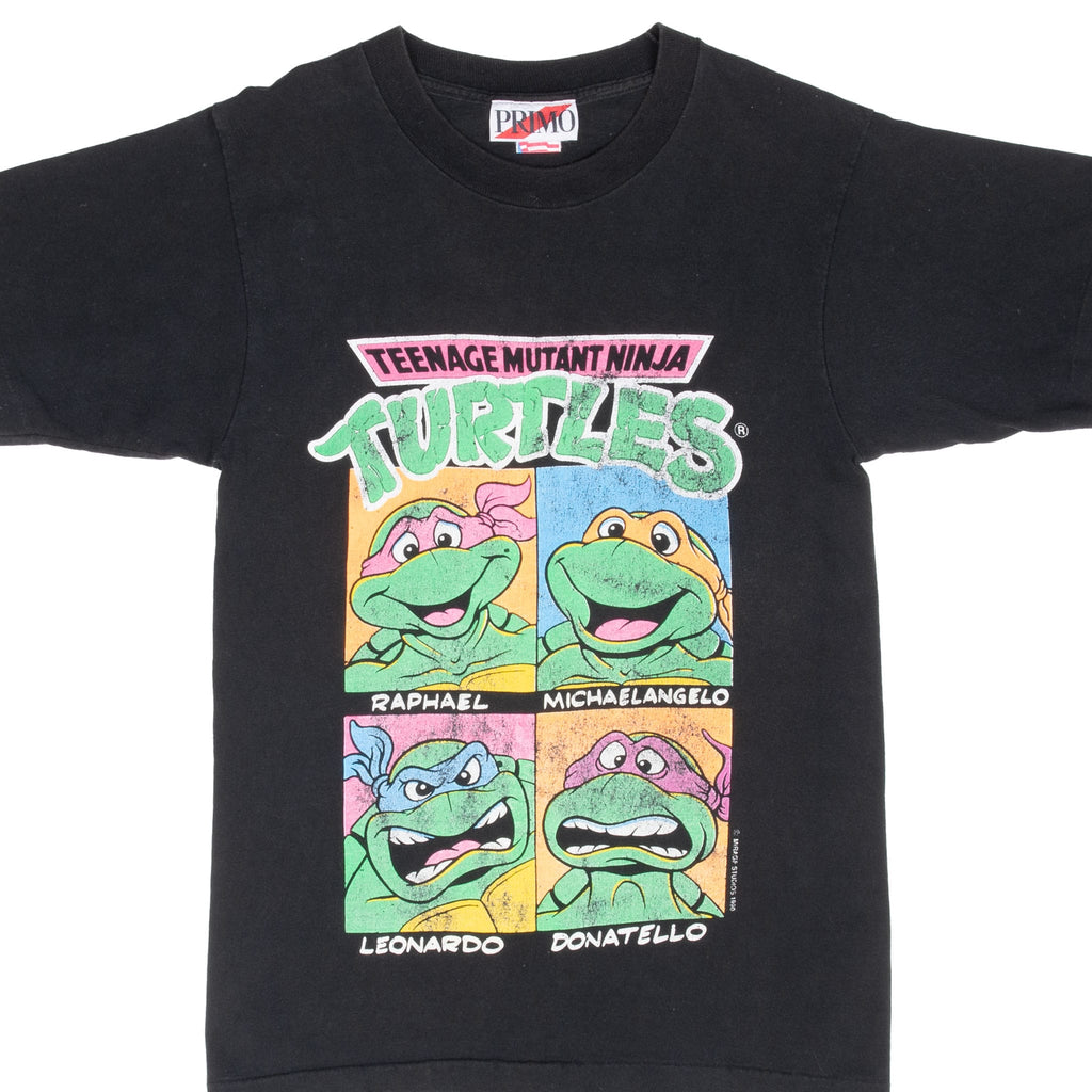 Vintage Teenage Mutant Ninja Turtles 1990 Tee Shirt Small Made In Usa With Single Stitch Sleeves