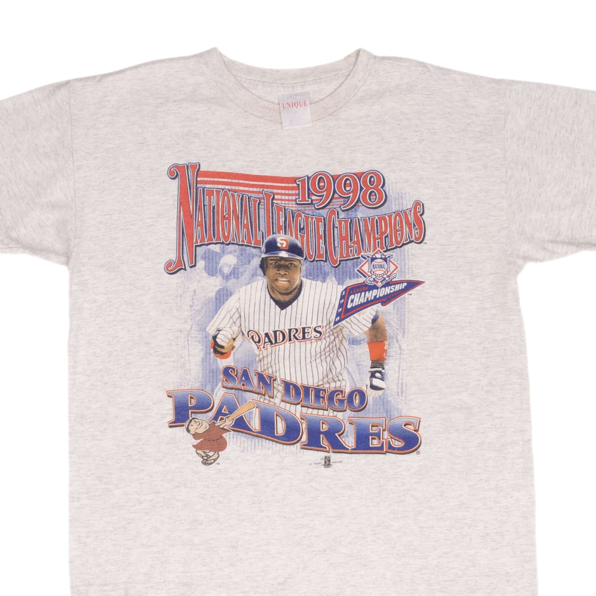 Vintage Mlb San Diego Padres National League Champions 1998 Tee Shirt Size XL Youth (18/20)