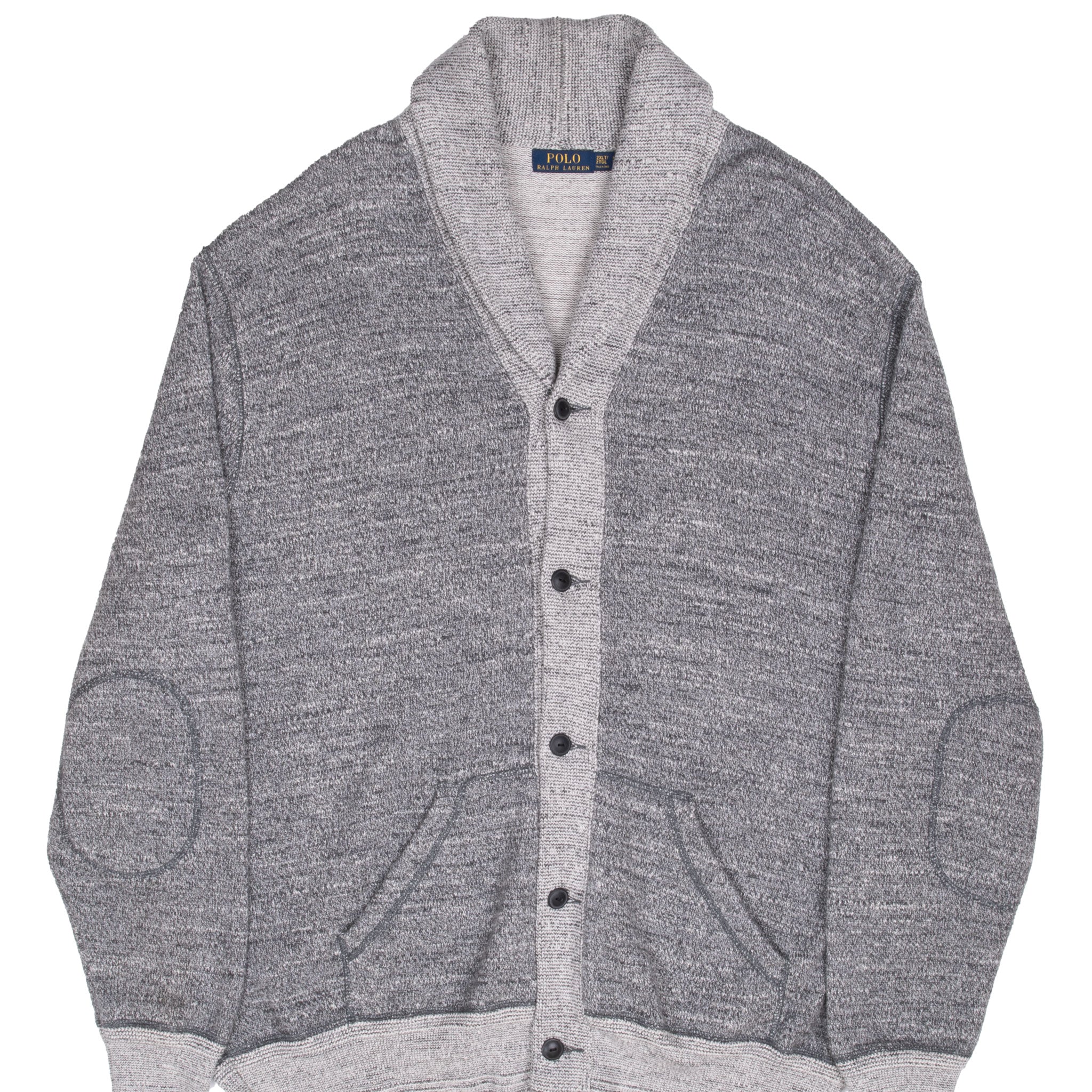 Vintage Polo Ralph Lauren Grey Cardigan Sweatshirt Size 2Xl Tall