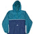 VINTAGE ADIDAS PULLOVER GREEN NAVY BLUE WINDBREAKER JACKET 1990S LARGE