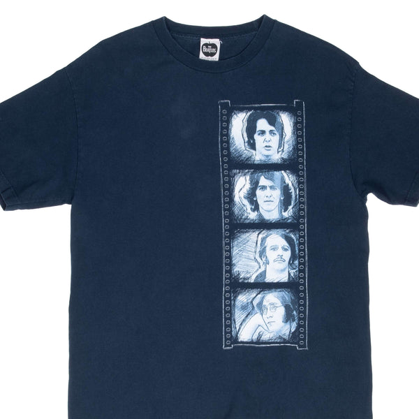 Vintage The Beatles 2005 Blue Tee Shirt Size Large