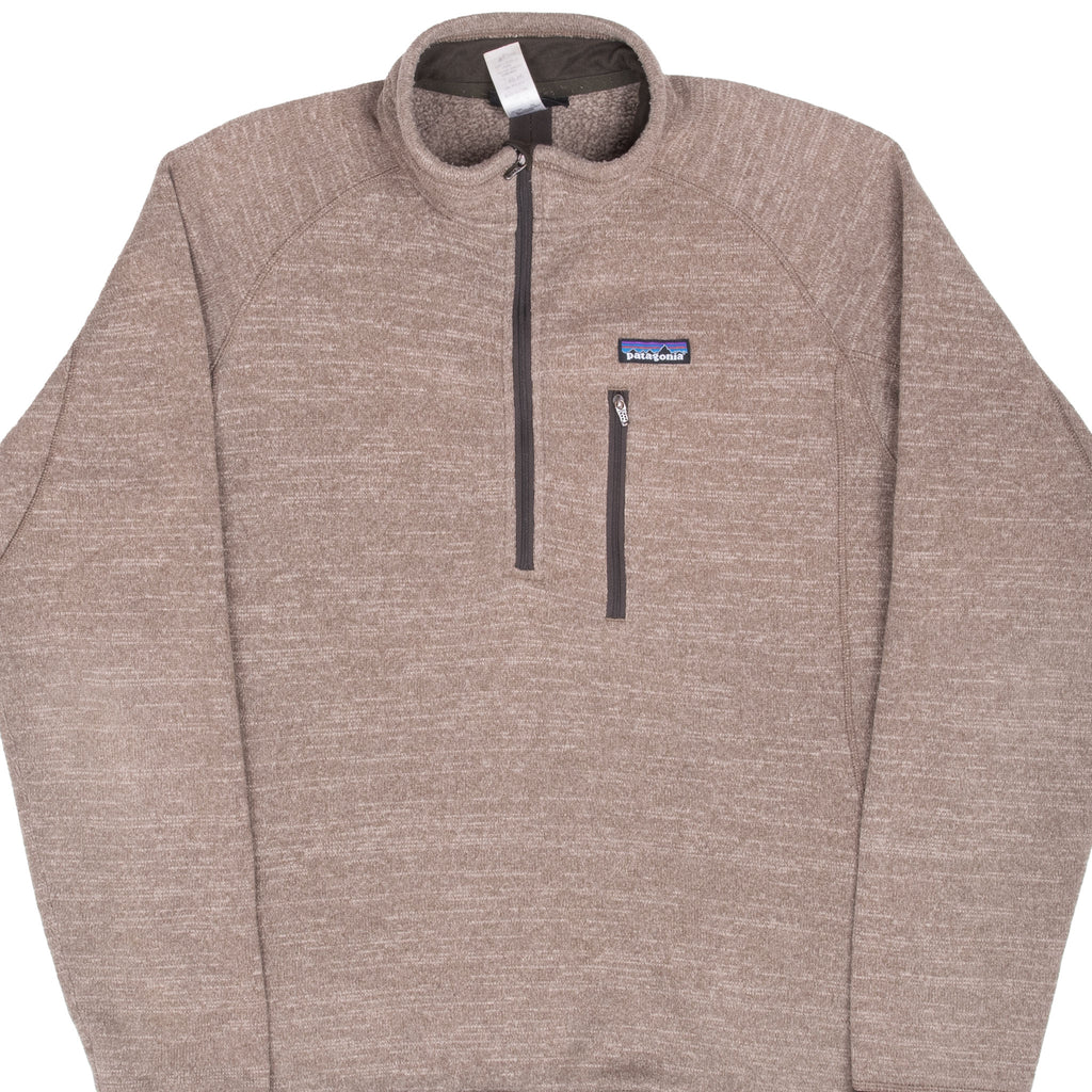 VINTAGE PATAGONIA BROWN PULLOVER BETTER SWEATER HALF ZIP FLEECE 2010S JACKET LARGE