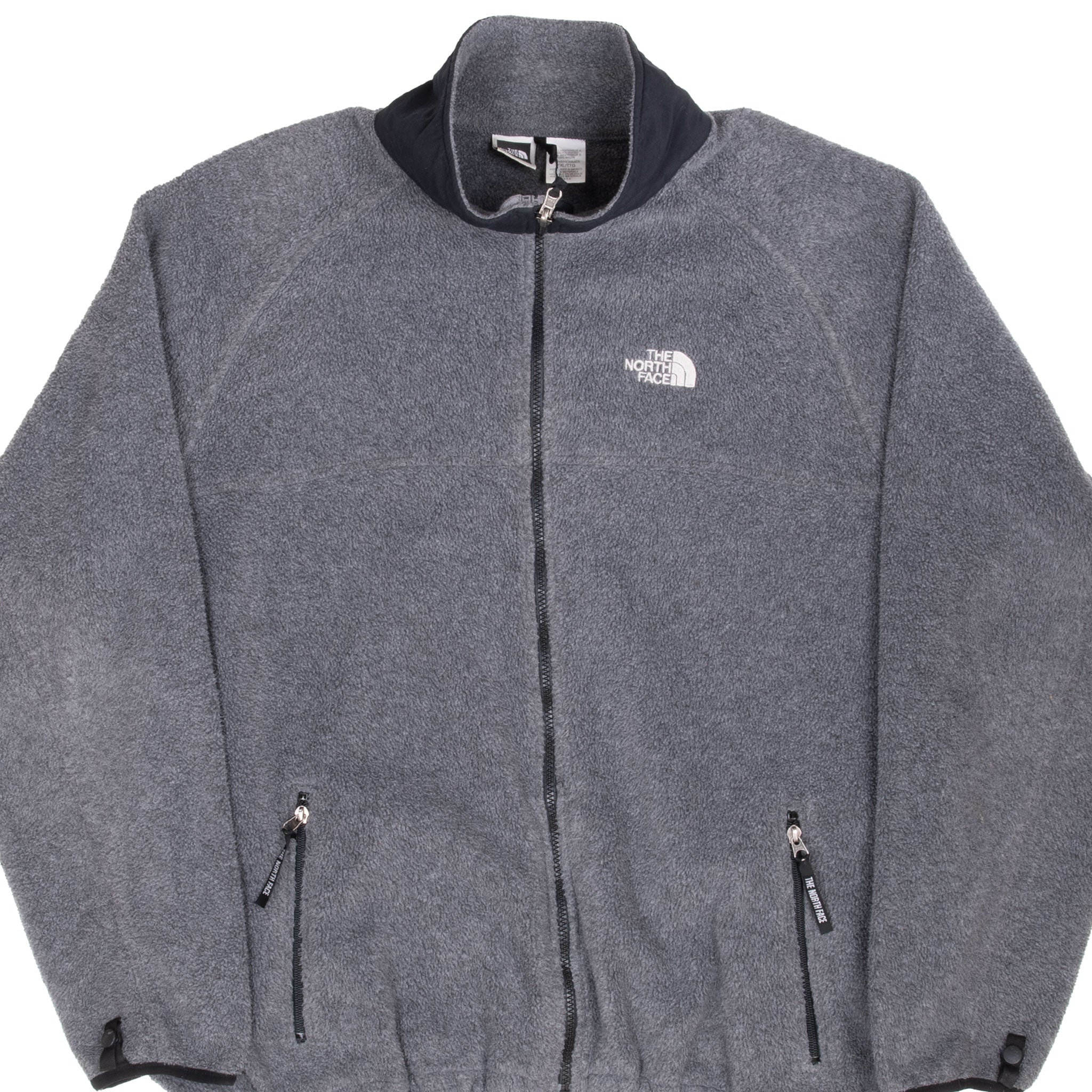 Vintage The North Face Polartec Grey Fleece Jacket 2000S Size 2Xl