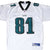 Front close-up of white Philadelphia Eagles Owens #81 Reebok NFL jersey