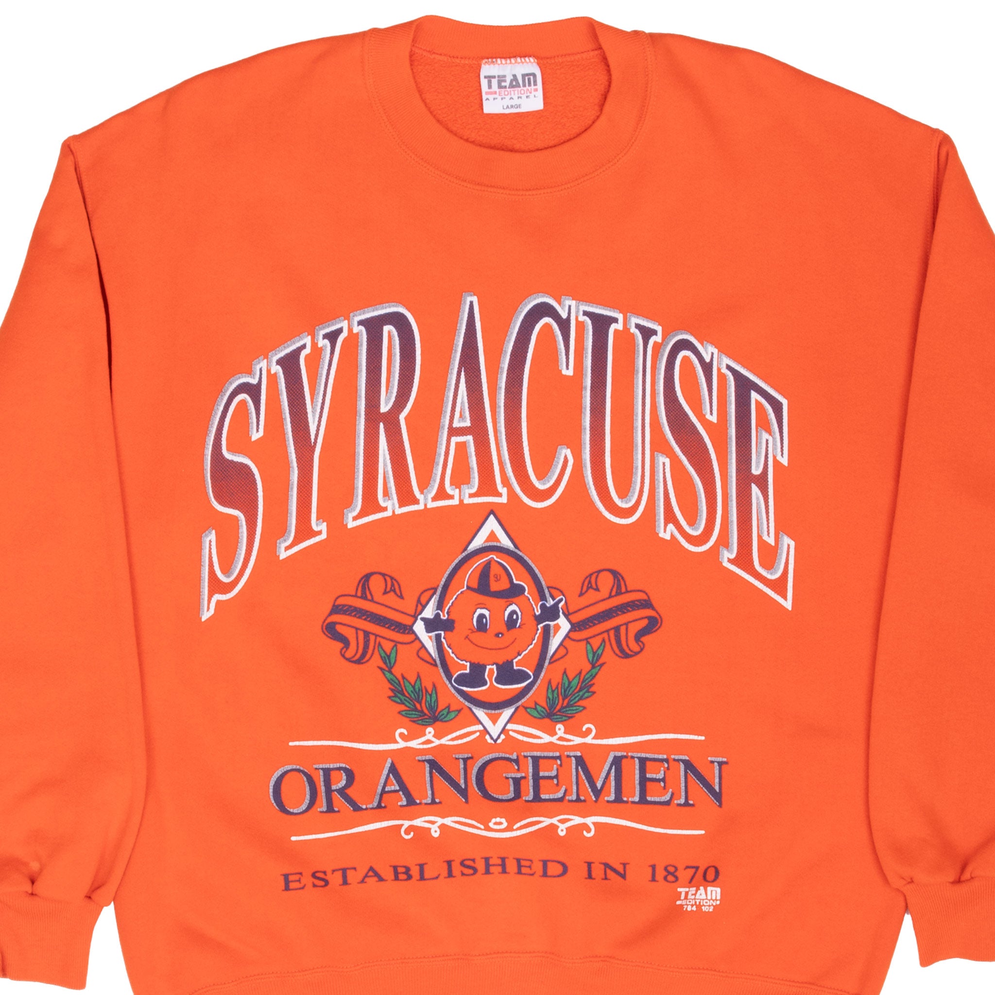 Vintage Ncaa Syracuse Orangemen Basketball 1990S Sweatshirt Size Large