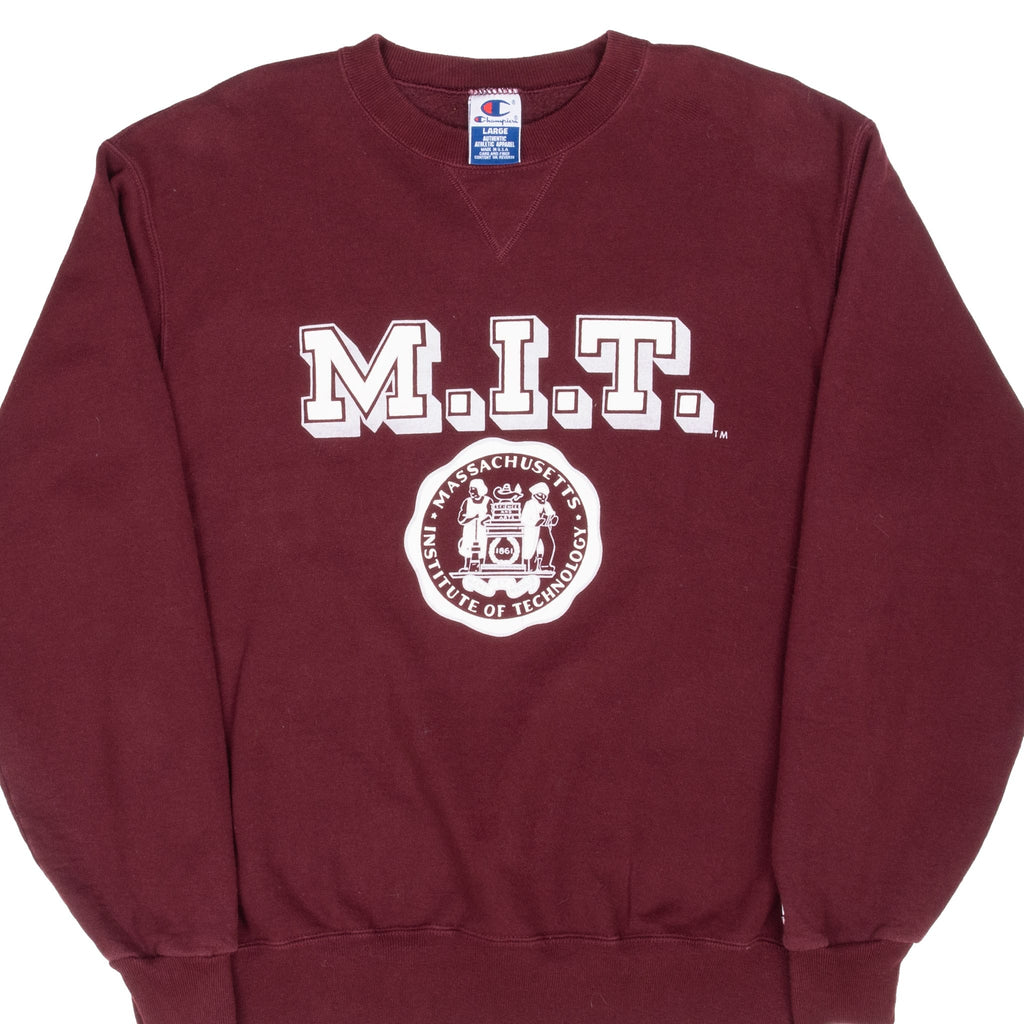VINTAGE CHAMPION MIT SWEATSHIRT 1990S LARGE MADE IN USA