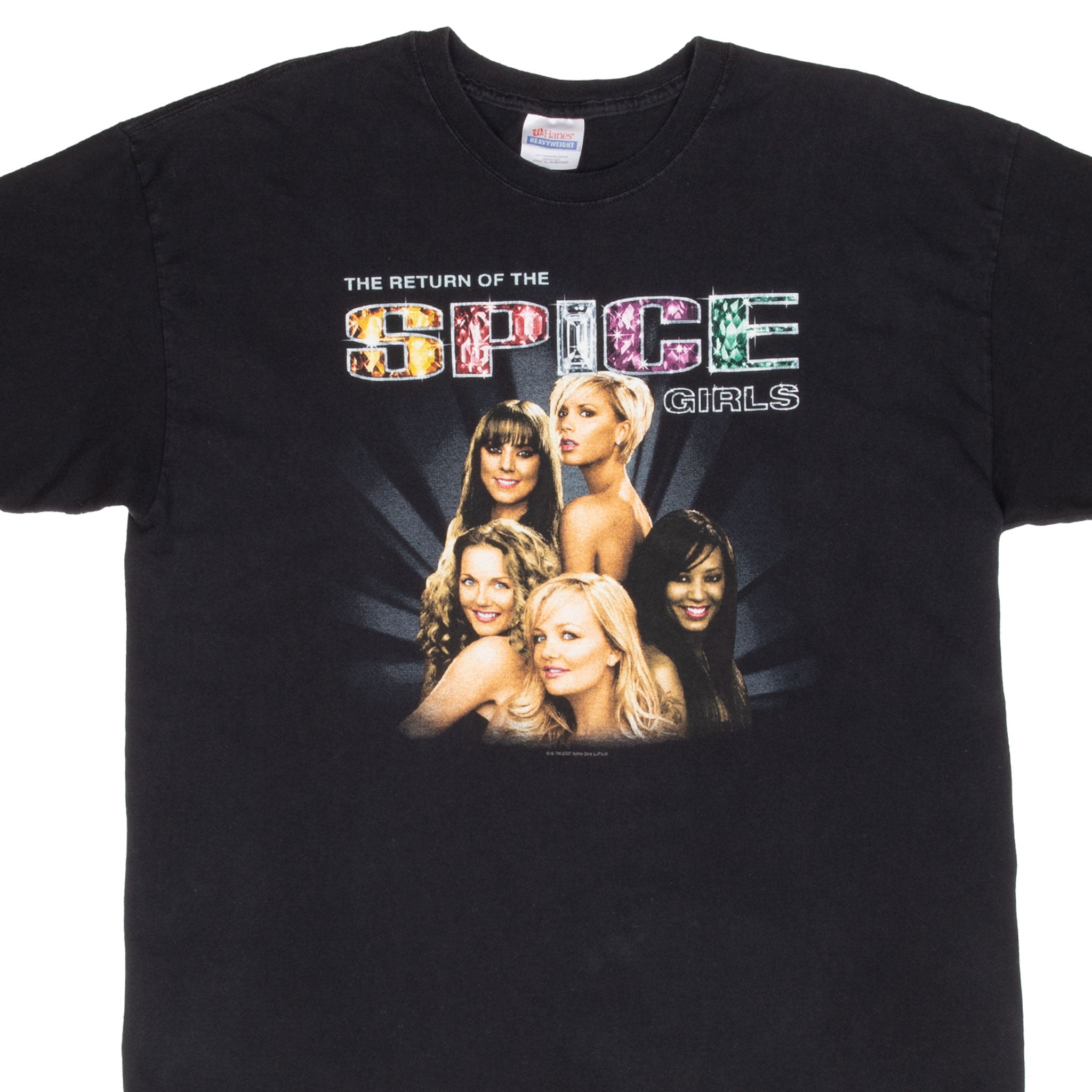 Vintage The Return Of The Spice Girls 2007 Tee Shirt Size XL