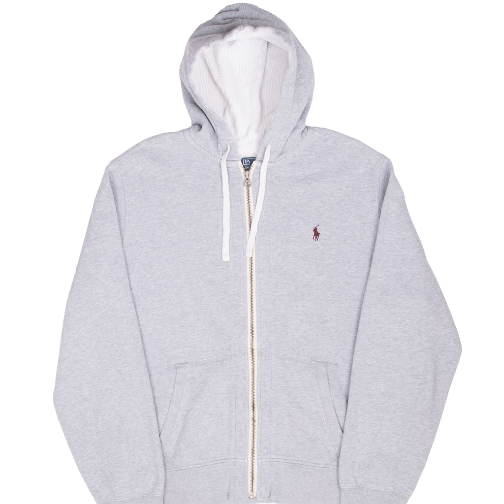 Vintage Ralph Lauren Full Up Classic Grey Hoodie Sweatshirt 1990S Size XL