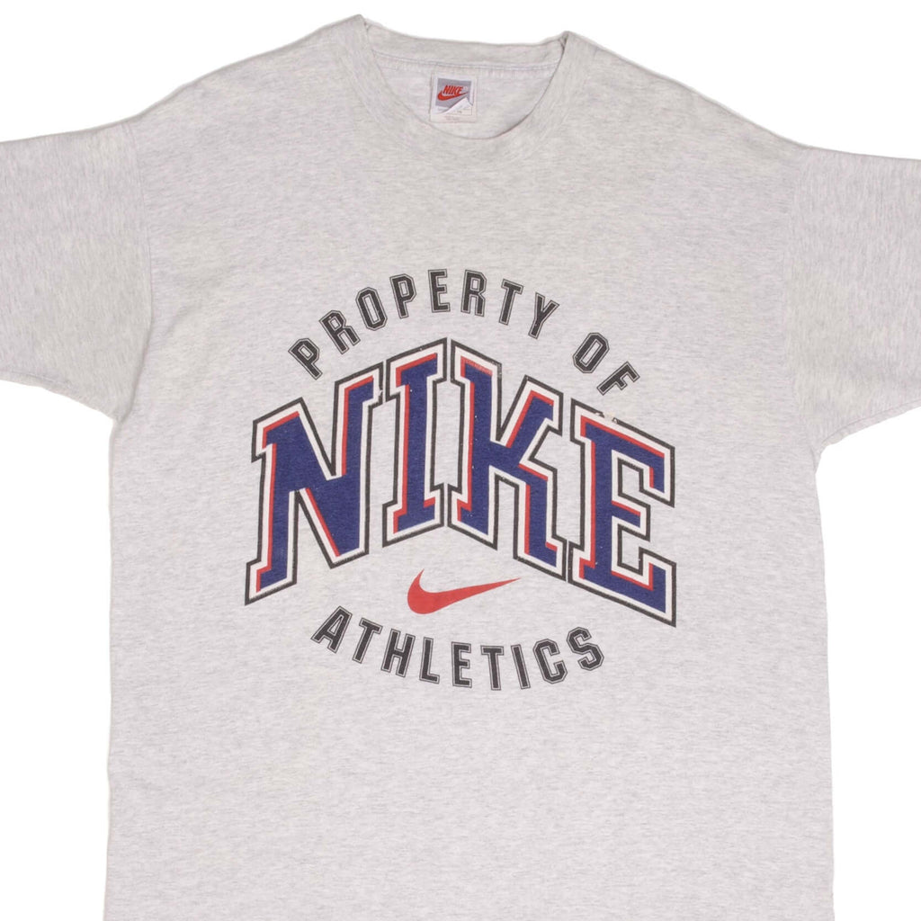 Vintage Nike Athletics Tee Shirt Size Large Made In USA With Single Stitch Sleeves