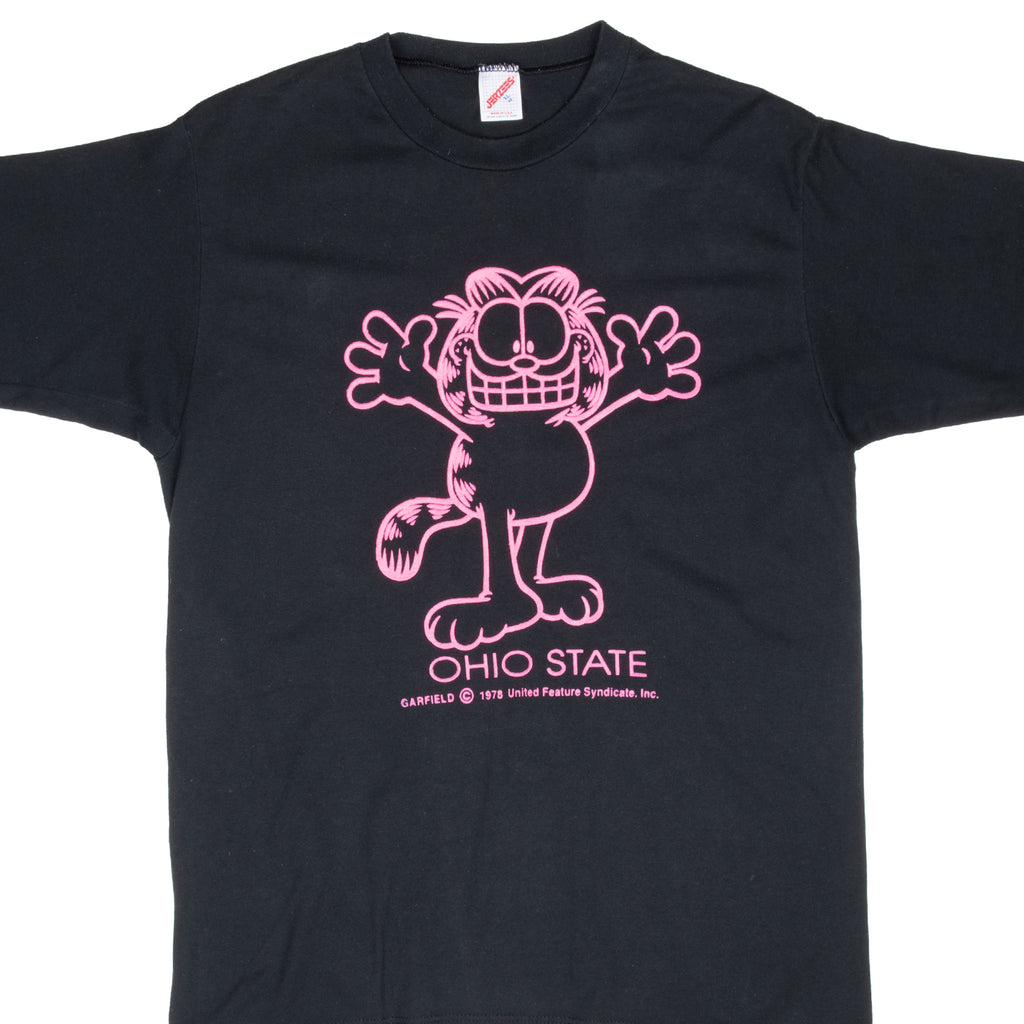 Vintage Garfield Ohio State 1978 Tee Shirt Medium Made In Usa With Single Stitch